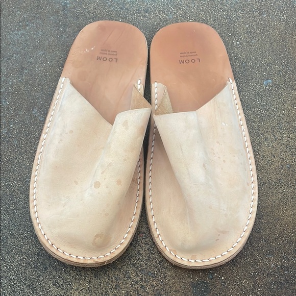Men's Tan Leather Slip-On Shoes